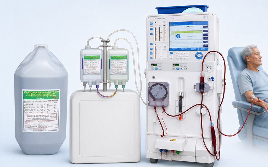 role of acid concentrate in dialysis